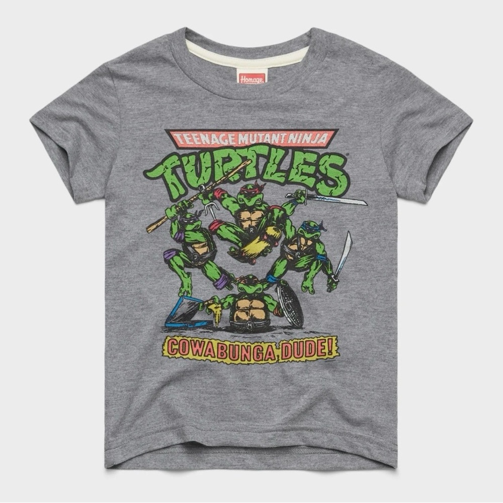 HOMAGE Youth Teenage Mutant Ninja Turtles Cowabunga Graphic Tee
